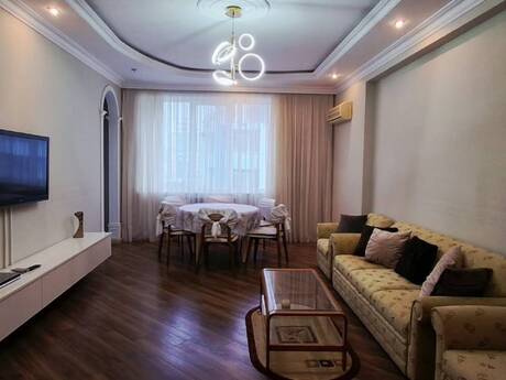 3-room new-build apartment for rent in Nizami, 120 m², 1 100 AZN/mo, photo 2 / 12