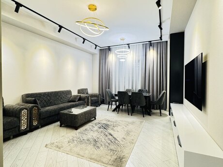Ağ şəhərdə 2 otaqlı yeni tikili mənzil kirayə verilir, 86 m², 1 700 AZN/ay, şəkil 2 / 12