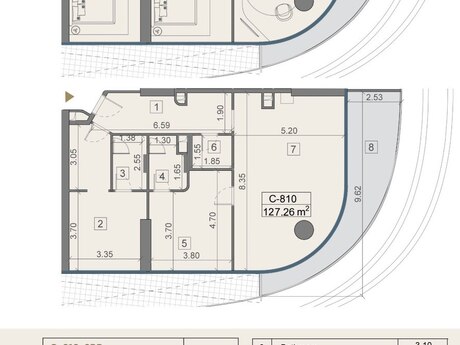 Sea Breezedə 3 otaqlı yeni tikili mənzil satılır, 127 m², 478 000 AZN, şəkil 4 / 12