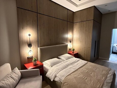TAC Residence kompleksində 2 otaqlı yeni tikili mənzil kirayə verilir, 60 m², 1 800 AZN/ay, şəkil 5 / 10