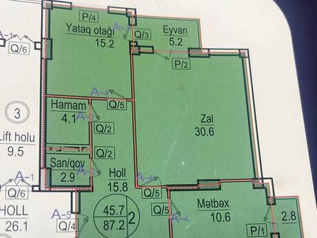 2-room new-build apartment for sale in 28 May, 87 m², 190 000 AZN, photo 2 / 5