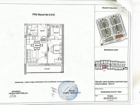 Sea Breezedə 3 otaqlı yeni tikili mənzil satılır, 96 m², 190 000 AZN, şəkil 3 / 4
