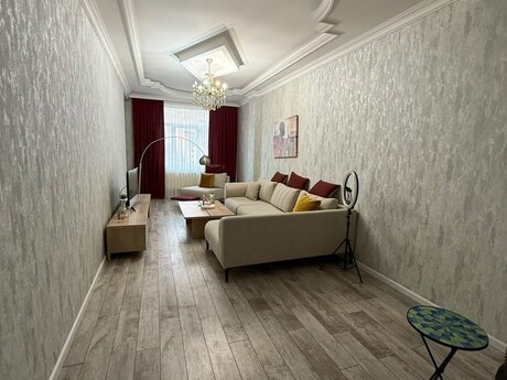 2-room new-build apartment for rent in Nəriman Nərimanov, 90 m², 1 150 AZN/mo, photo 2 / 8