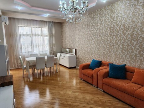 2-room new-build apartment for rent in Elmlər Akademiyası, 110 m², 1 200 AZN/mo, photo 2 / 12