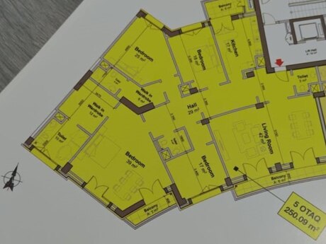 Ağ şəhərdə 5 otaqlı yeni tikili mənzil satılır, 250 m², 1 125 000 AZN, şəkil 5 / 12
