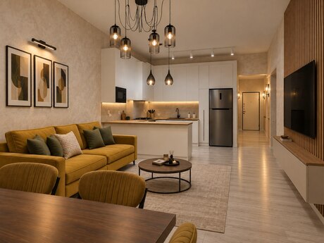 2-room new-build apartment for rent in Nəriman Nərimanov, 62 m², 1 100 AZN/mo, photo 2 / 12