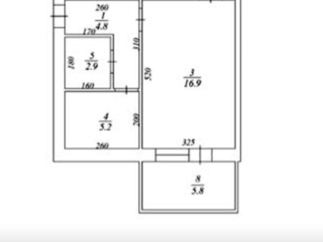 Продаётся 1-комнатная квартира в старом фонде, İçəri Şəhər, 33 м², 135 000 AZN, фото 4 / 4