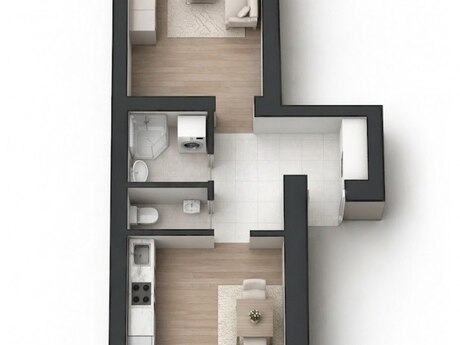 Şah İsmayıl Xətaidə 1 otaqlı köhnə tikili mənzil satılır, 36,5 m², 182 000 AZN, şəkil 4 / 5