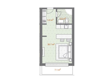 1-room new-build apartment for sale in Park Residences 3, 57,8 m², 135 000 AZN, photo 2 / 10