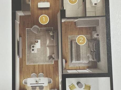 Продаётся 2-комнатная квартира в новостройке, ЖК Greenville Residence, 73 м², 142 500 AZN, фото 4 / 7