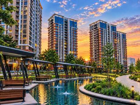 3 otaq · 90 m² · 13/18 mərtəbə, City Garden