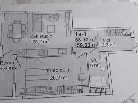 20 Yanvarda 2 otaqlı yeni tikili mənzil satılır, 68,1 m², 184 000 AZN, şəkil 2 / 6