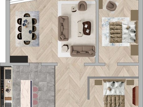 Dream Tower kompleksində 3 otaqlı yeni tikili mənzil satılır, 120 m², 365 000 AZN, şəkil 5 / 12