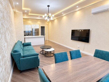 Nəsimidə 2 otaqlı yeni tikili mənzil kirayə verilir, 60 m², 1 000 AZN/ay, şəkil 2 / 12