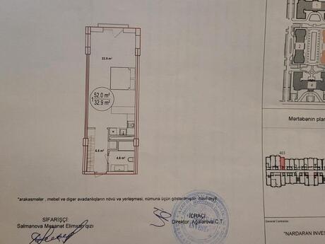 1-room new-build apartment for sale in Sea Breeze Palazzo Del Mare residence, 52,9 m², 195 000 AZN, photo 4 / 4