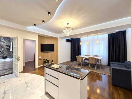 Vurğun Residence kompleksində 4 otaqlı yeni tikili mənzil kirayə verilir, 140 m², 3 500 AZN/ay, şəkil 3 / 12