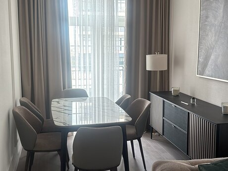 Ağ şəhərdə 3 otaqlı yeni tikili mənzil kirayə verilir, 100 m², 3 500 AZN/ay, şəkil 2 / 12