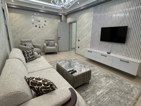 2-room new-build apartment for rent in Nəriman Nərimanov, 120 m², 1 000 AZN/mo, photo 2 / 9
