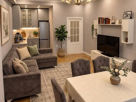8 Noyabrda 2 otaqlı yeni tikili mənzil kirayə verilir, 55 m², 799 AZN/ay, şəkil 2 / 8
