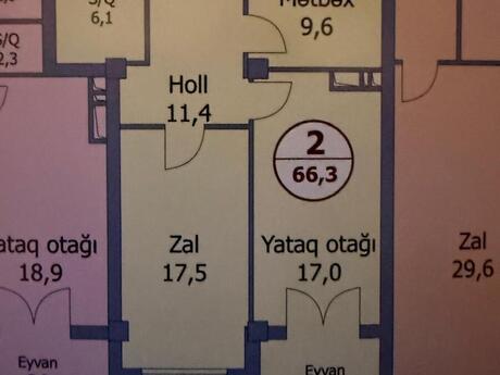 Nəriman Nərimanovda 2 otaqlı yeni tikili mənzil satılır, 66 m², 229 000 AZN, şəkil 2 / 11