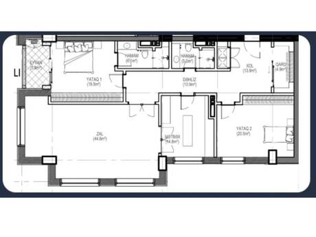 Boulevard Palace kompleksində 3 otaqlı yeni tikili mənzil satılır, 160 m², 400 000 AZN, şəkil 3 / 6