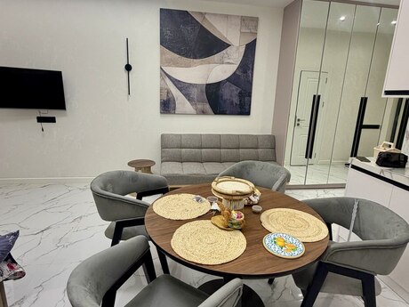 1-room new-build apartment for rent in Nardaran, 60 m², 700 AZN/mo, photo 3 / 12