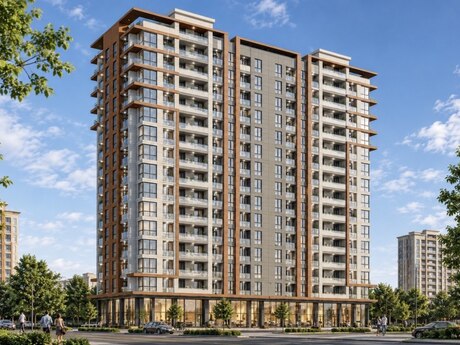 2 rooms · 55 m² · floor 14/16, Qara Qarayev