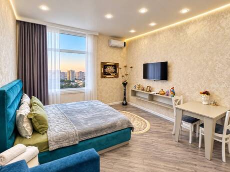 Gənclikdə 1 otaqlı yeni tikili mənzil kirayə verilir, 50 m², 850 AZN/ay, şəkil 2 / 12