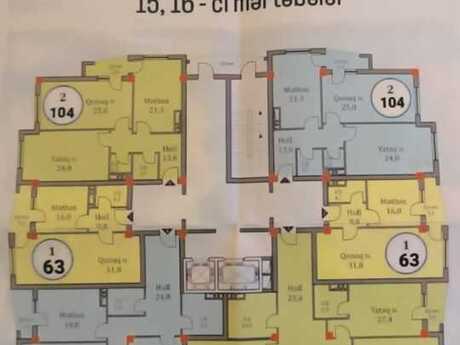 Rifah Plaza kompleksində 3 otaqlı yeni tikili mənzil satılır, 162 m², 458 500 AZN, şəkil 2 / 6