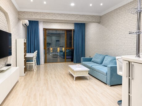 Şah İsmayıl Xətaidə 2 otaqlı yeni tikili mənzil kirayə verilir, 80 m², 1 550 AZN/ay, şəkil 2 / 9