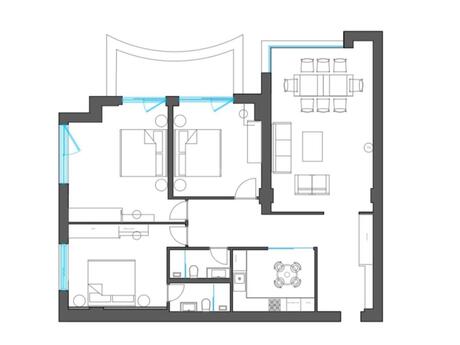 Şah İsmayıl Xətaidə 3 otaqlı yeni tikili mənzil satılır, 136 m², 320 000 AZN, şəkil 2 / 7