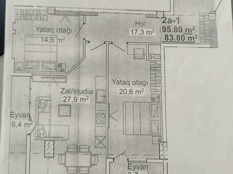 Avant Vista kompleksində 3 otaqlı yeni tikili mənzil satılır, 95 m², 250 000 AZN, şəkil 2 / 10