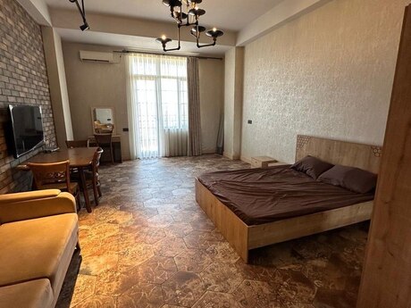 Nərimanovda 1 otaqlı yeni tikili mənzil kirayə verilir, 45 m², 550 AZN/ay, şəkil 4 / 12