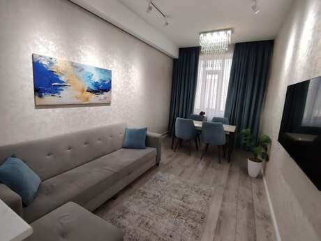 Bakmildə 2 otaqlı yeni tikili mənzil kirayə verilir, 60 m², 1 200 AZN/ay, şəkil 2 / 11