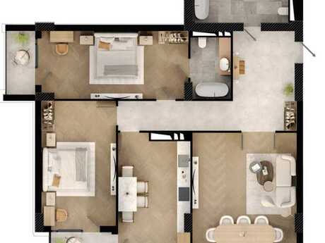 Koroğluda 4 otaqlı yeni tikili mənzil satılır, 146 m², 380 000 AZN, şəkil 4 / 12