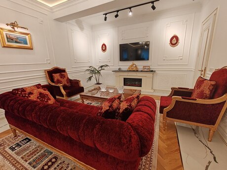 Nizamidə 4 otaqlı yeni tikili mənzil kirayə verilir, 195 m², 4 000 AZN/ay, şəkil 2 / 12