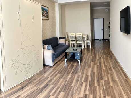 Nərimanovda 1 otaqlı yeni tikili mənzil kirayə verilir, 40 m², 650 AZN/ay, şəkil 2 / 4