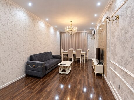 Şah İsmayıl Xətaidə 2 otaqlı yeni tikili mənzil kirayə verilir, 85 m², 1 200 AZN/ay, şəkil 2 / 6
