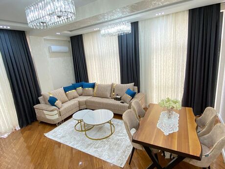 8 Noyabrda 2 otaqlı yeni tikili mənzil kirayə verilir, 80 m², 1 300 AZN/ay, şəkil 2 / 12