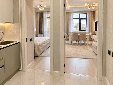 2-room new-build apartment for rent in Qara Qarayev, 60 m², 850 AZN/mo, photo 3 / 6