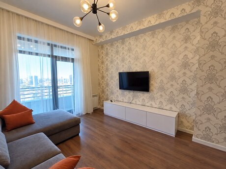 Ağ şəhərdə 2 otaqlı yeni tikili mənzil kirayə verilir, 66 m², 1 600 AZN/ay, şəkil 2 / 12