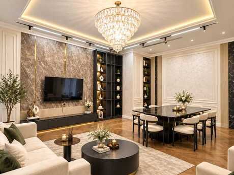 Ağ şəhərdə 4 otaqlı yeni tikili mənzil kirayə verilir, 170 m², 6 000 AZN/ay, şəkil 2 / 12