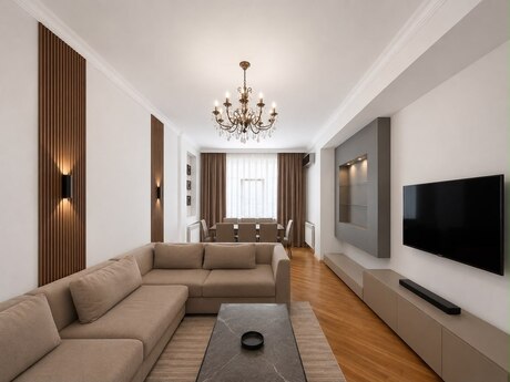 Nəriman Nərimanovda 2 otaqlı yeni tikili mənzil kirayə verilir, 90 m², 900 AZN/ay, şəkil 2 / 4