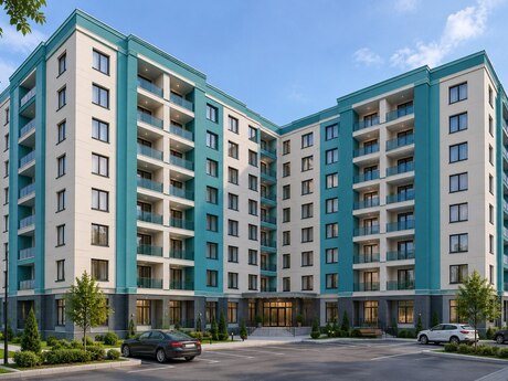 Продаётся 1-комнатная квартира в новостройке, Masazır, 53 м², 68 900 AZN, фото 3 / 4