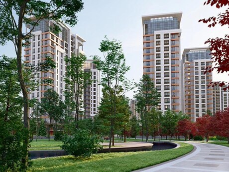 City Garden kompleksində 3 otaqlı yeni tikili mənzil kirayə verilir, 90 m², 1 200 AZN/ay, şəkil 3 / 12