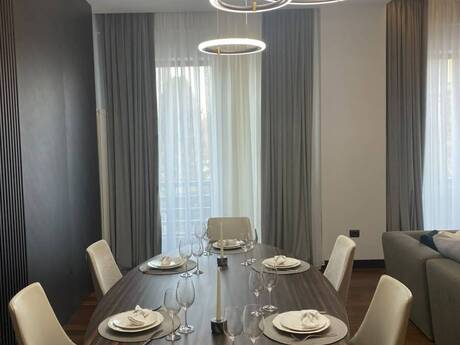 Sahildə 2 otaqlı yeni tikili mənzil kirayə verilir, 100 m², 3 500 AZN/ay, şəkil 2 / 11