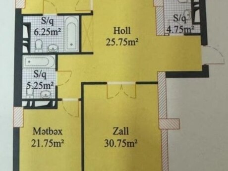 Ağ Evlər Nərimanov kompleksində 3 otaqlı yeni tikili mənzil satılır, 156 m², 437 000 AZN, şəkil 2 / 5
