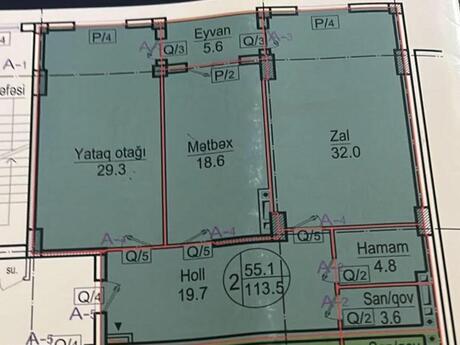 Elan №6575074 - Bakı, Nərimanov r., 2 otaqlı, 112 m², 4/16 mərtəbə