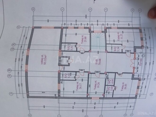 14 otaqlı həyət evi/bağ evi - Nəsimi m. - 1100 m² (25)