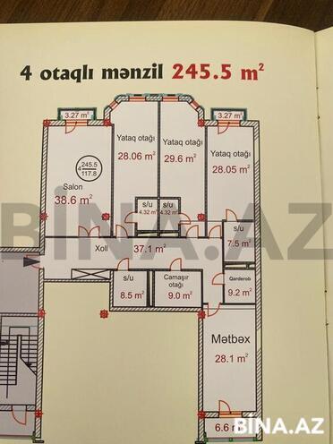 4 otaqlı yeni tikili - Nəsimi r. - 245 m² (8)